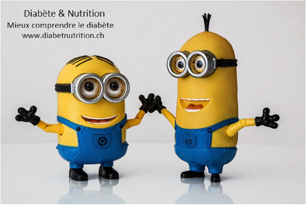 diabète de type 1, enfant, minions