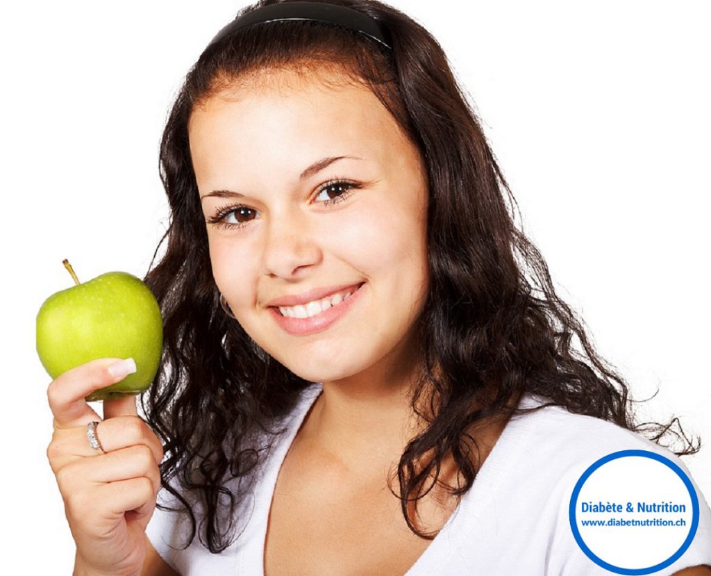 diabète, fruits, pomme, nutrition, fleur, glycémie, IG
