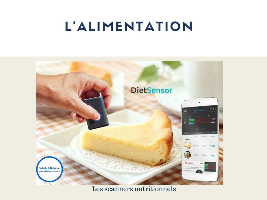 scanner nutritionnel, technologie, diabète, outil, Dietsensor, smartphone